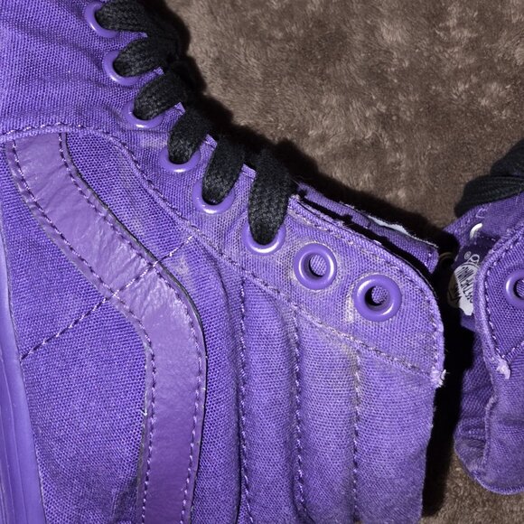 Vans Sk8-Hi Purple Canvas High Top Sneakers Men’s 4.5 / Women’s 6 Y2K - Picture 8 of 13